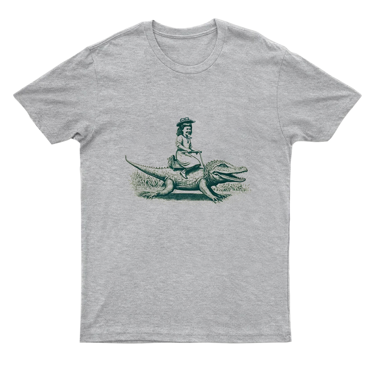 Girl Riding an Alligator T-Shirts