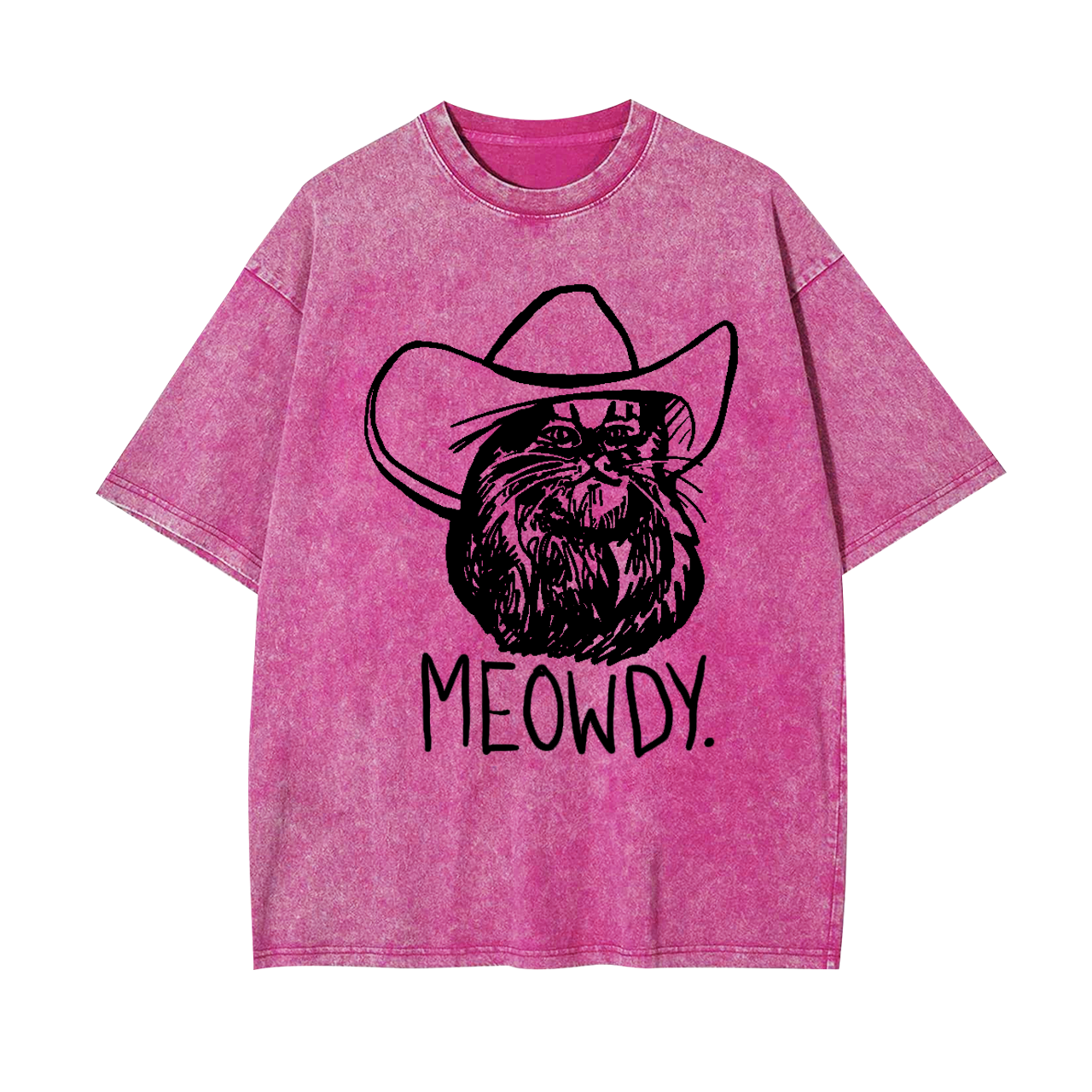 Meowdy Texas Cat Garment-dye Tees