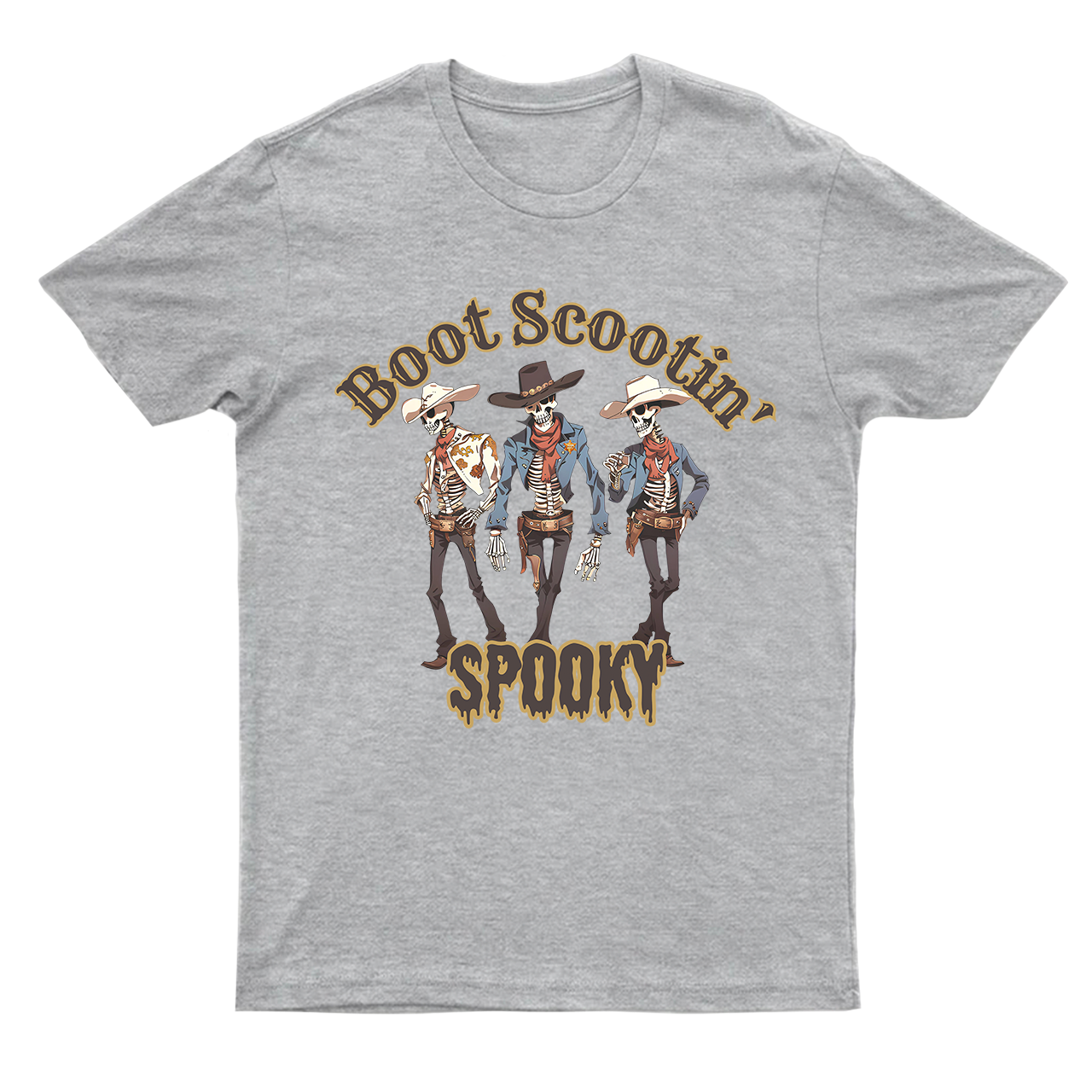Halloween Boot Scootin Skeleton Cowboy T-Shirts