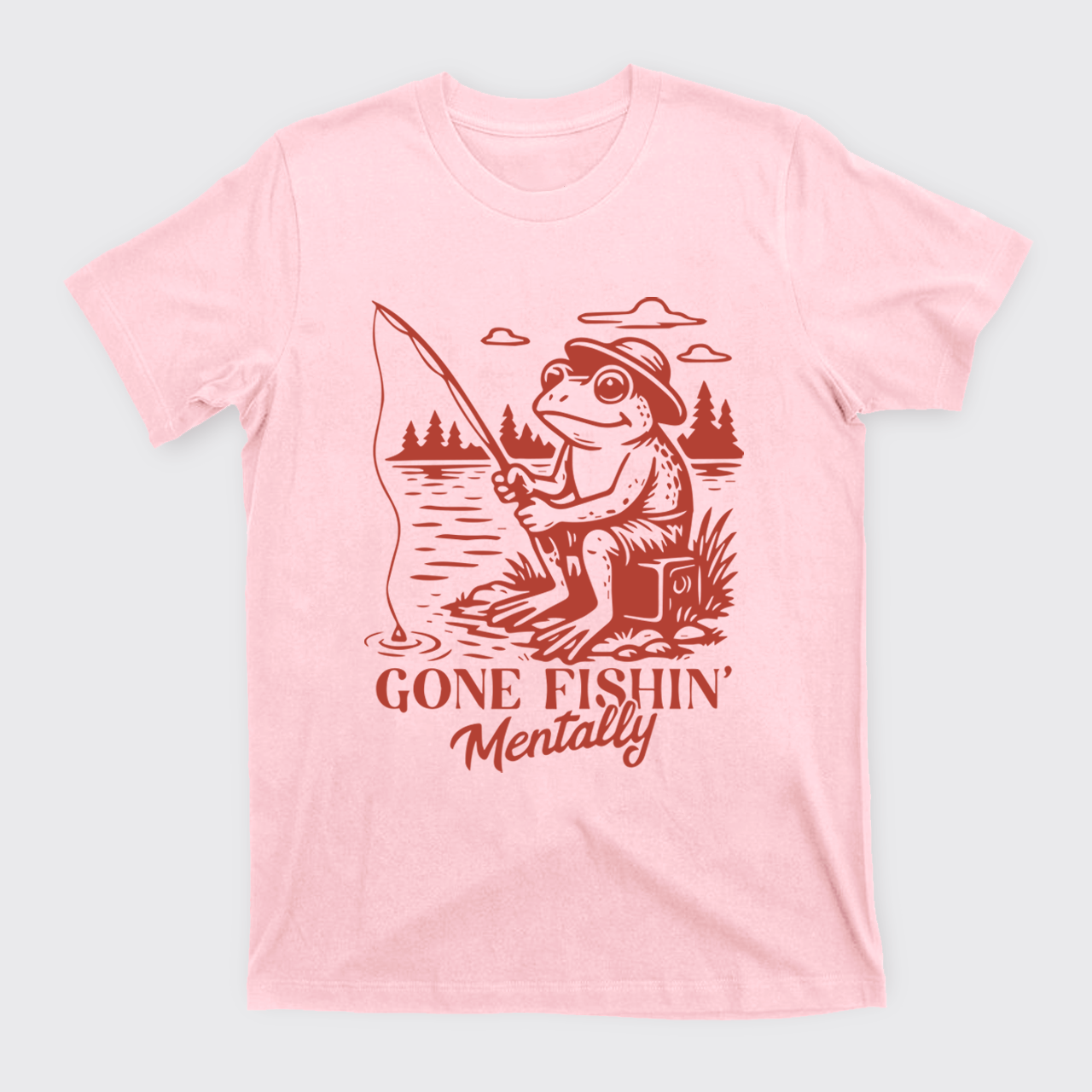 Funny Frog-Gone Fishin' T-Shirts