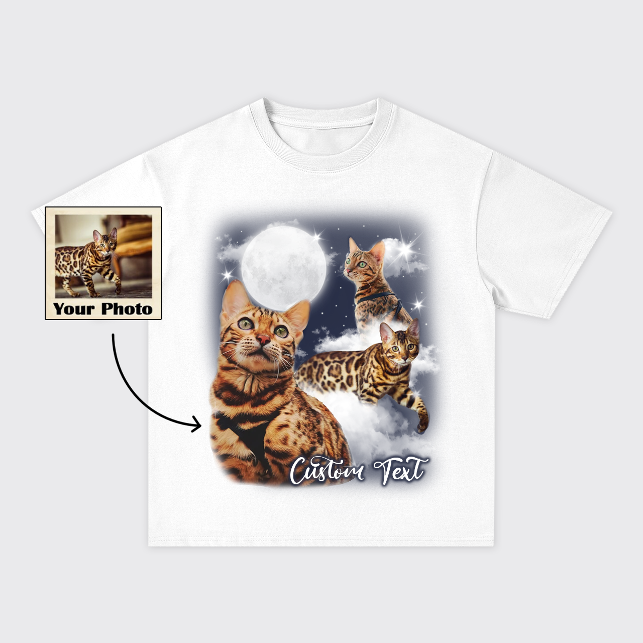 Custom Your Own Photo Oversize T-Shirts