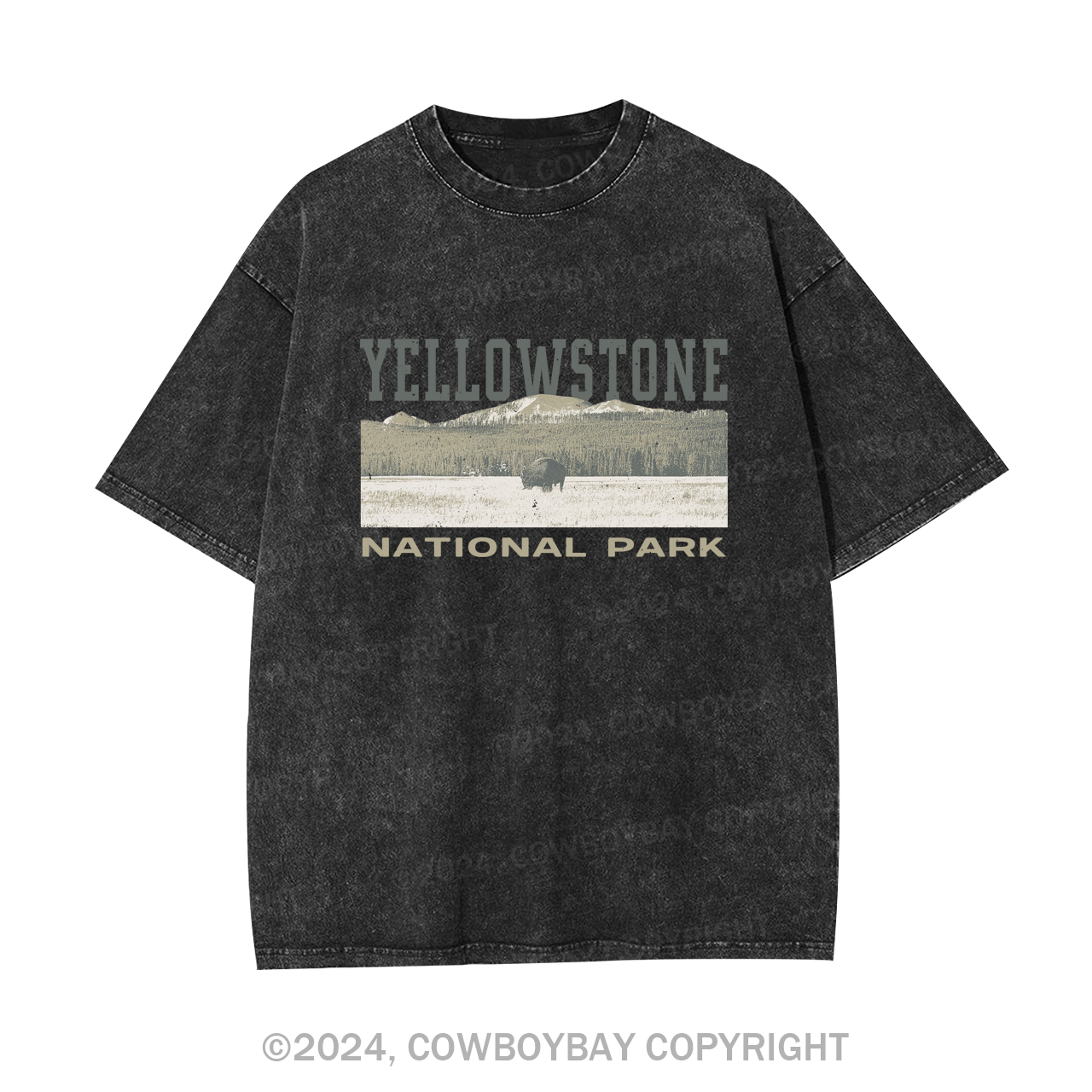 Buffalo Sunset Garment-dye Tees