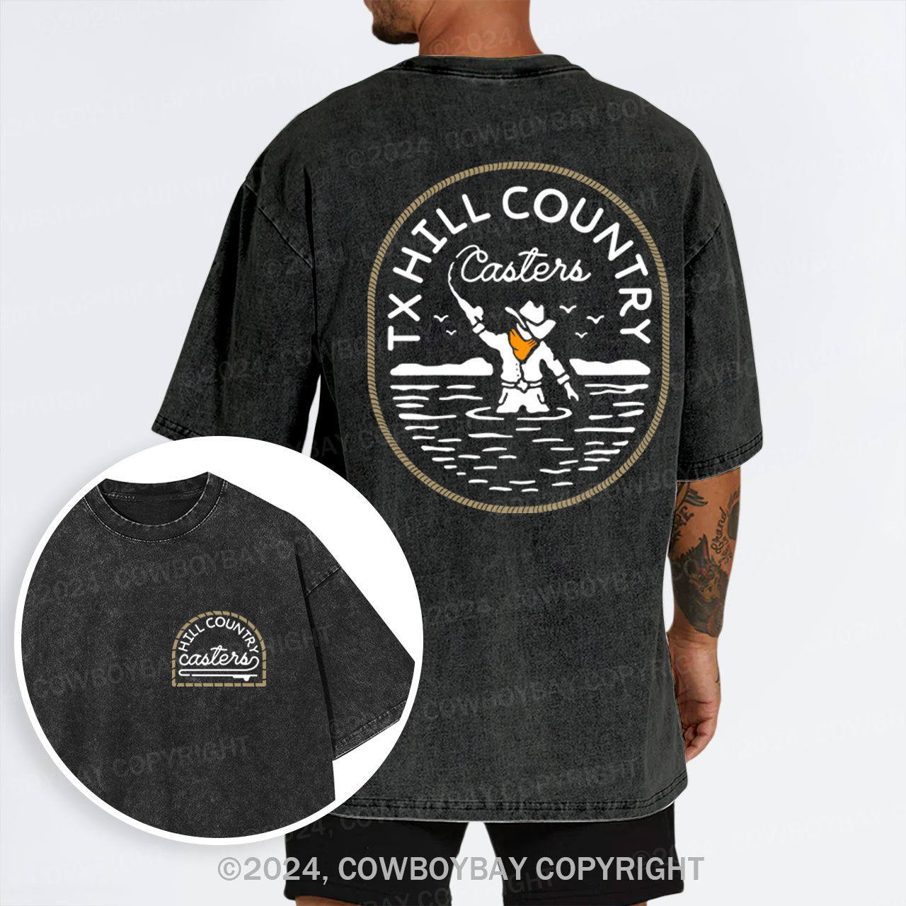Hill Country Casters Garment-dye Tees