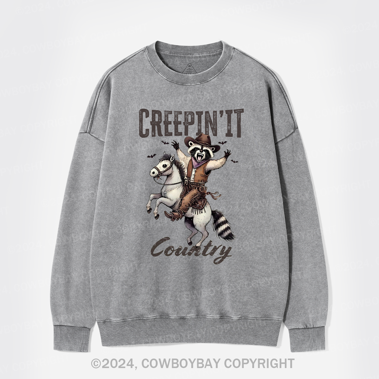 Creepin' It Country Washed Sweatshirts