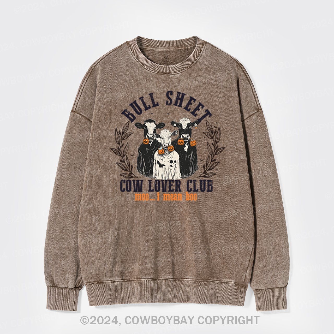 Moo...i Mean Hoo Washed Sweatshirts