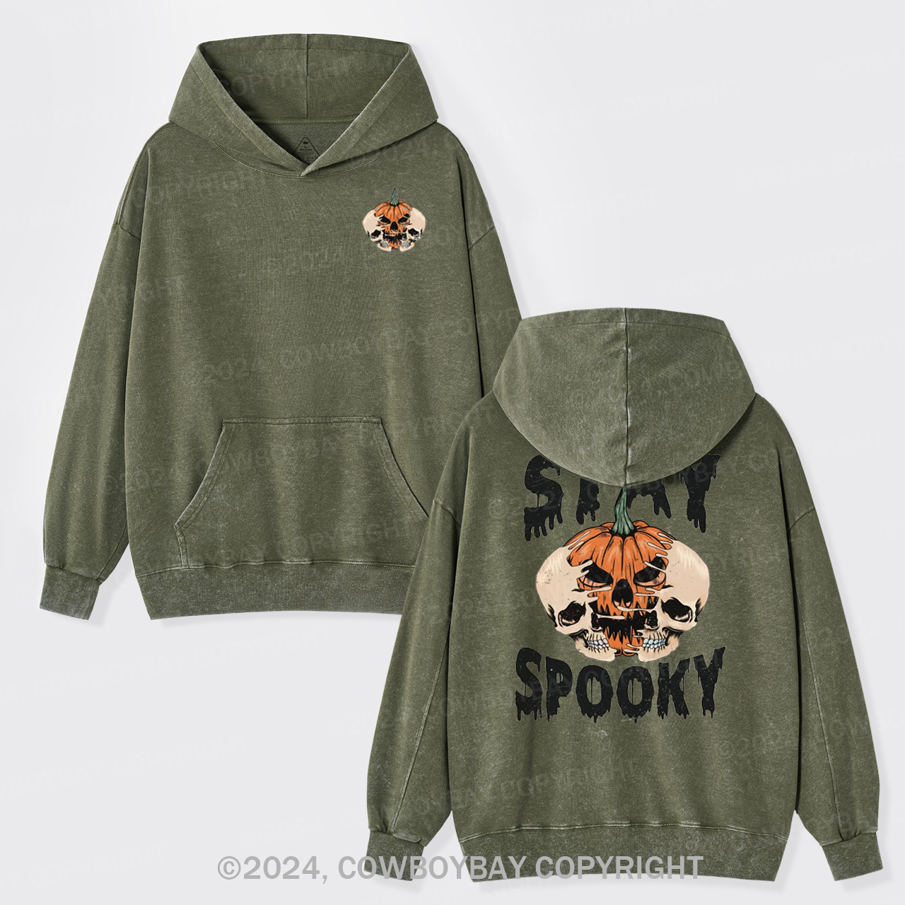 Stay Spooky Garment-Dye Hoodies