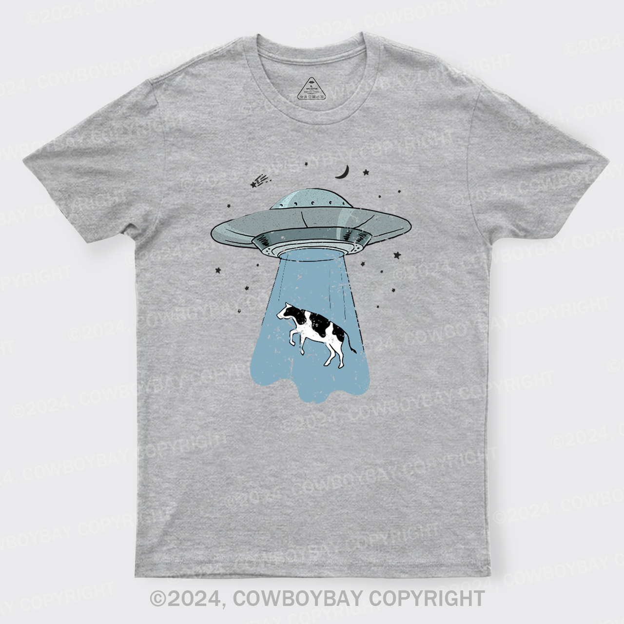 Funny UFO Alien Cow  T-Shirts
