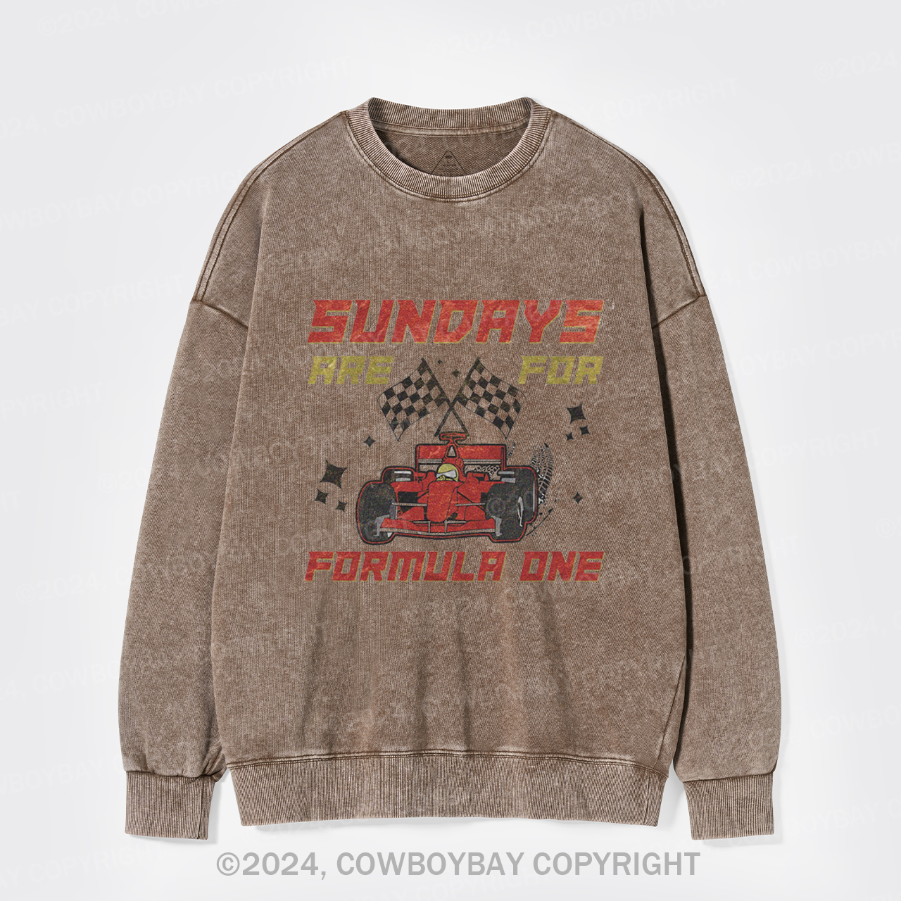 Sundays Are For F1 Racing Washed Sweatshirts