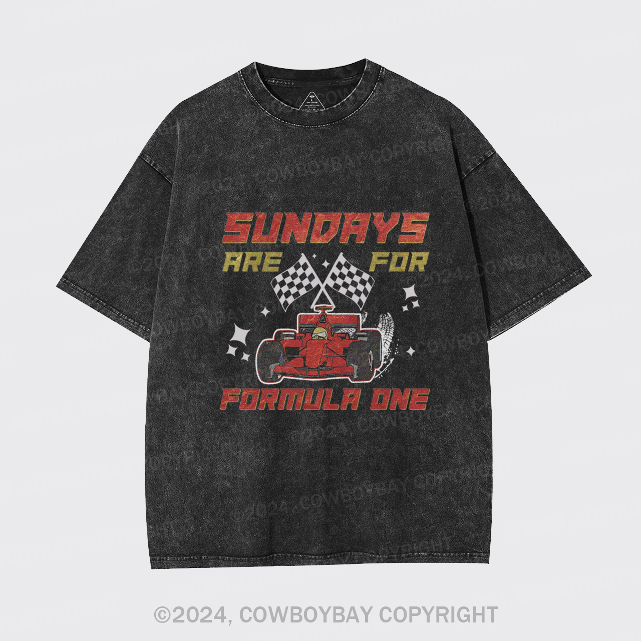 Sundays Are For F1 Racing Garment-dye Tees