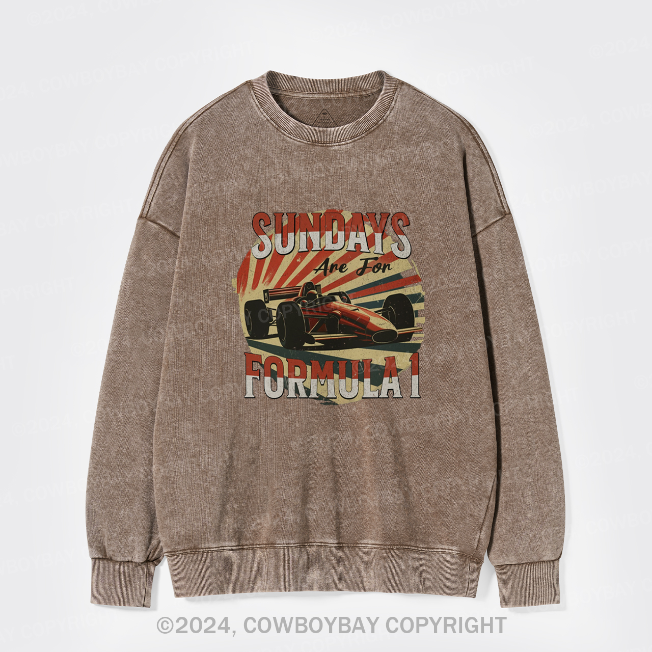 Retro F1 Washed Sweatshirts