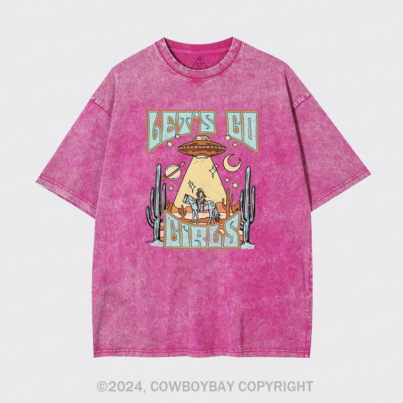 Cowgirls And Flying Saucers Garment-dye Tees