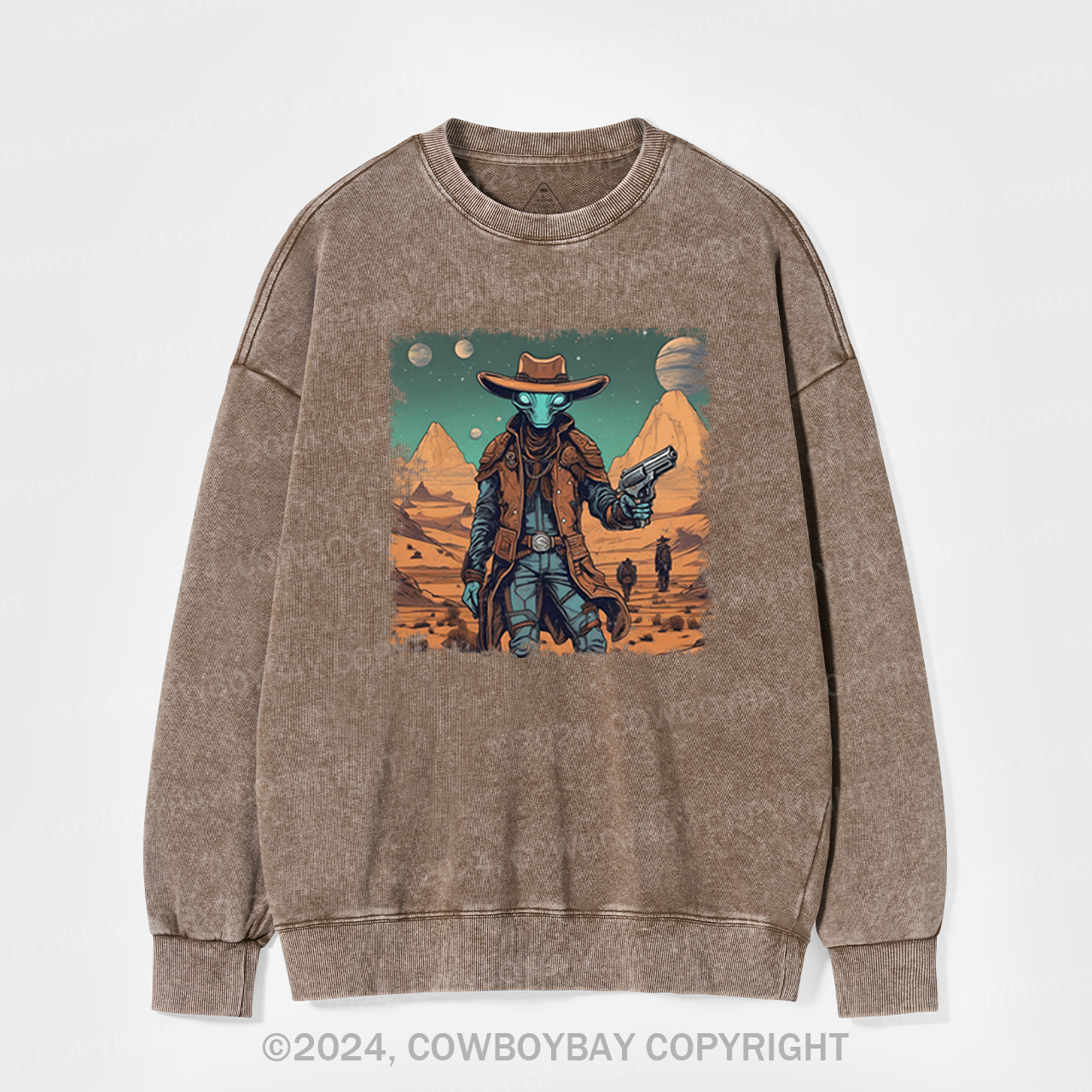 Cosmic Wrangler Washed Sweatshirts