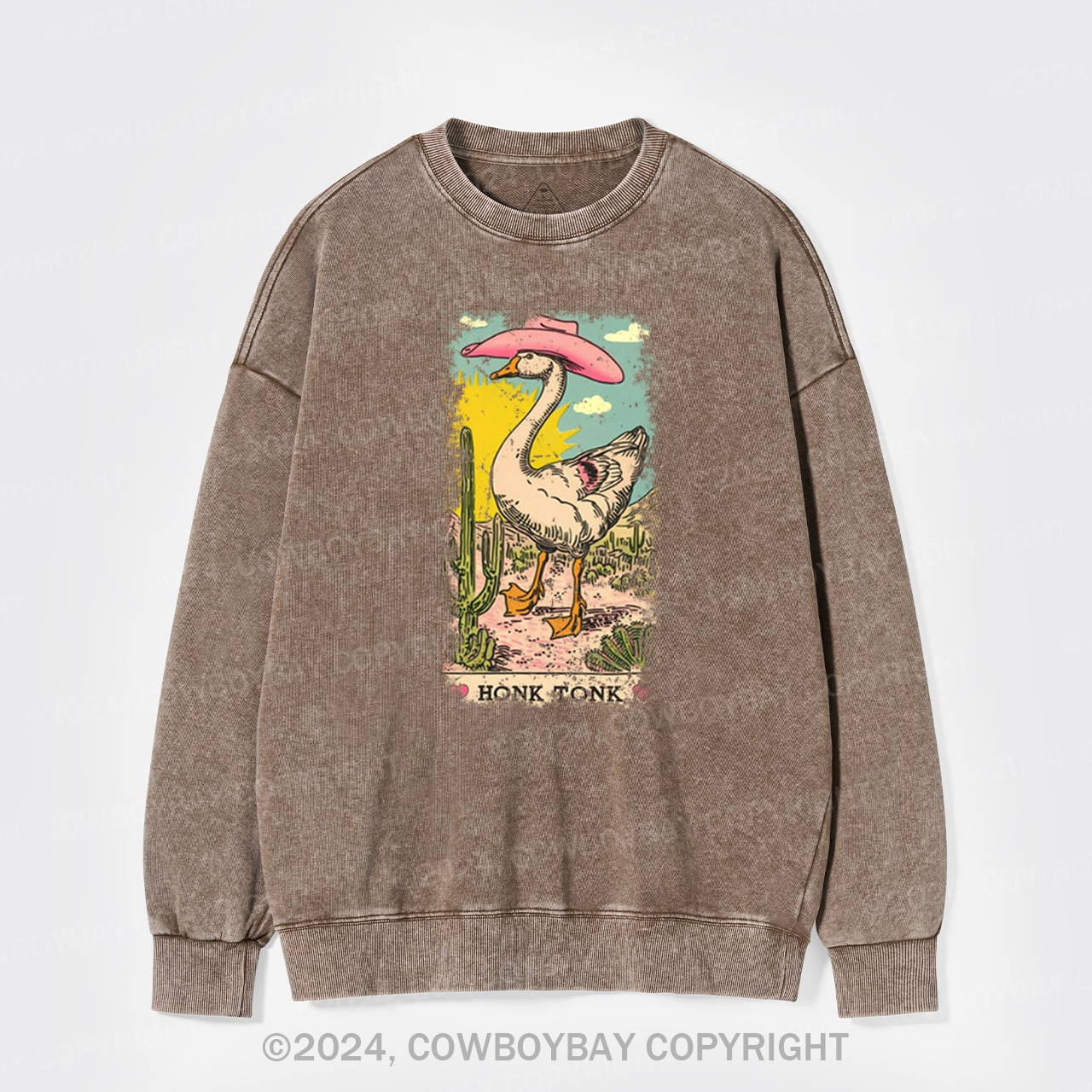 Honk Tonk Goose Tarot Washed Sweatshirts