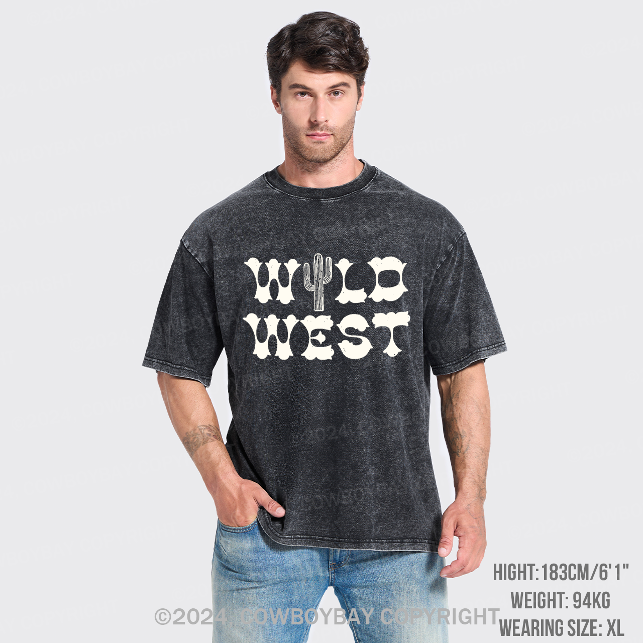 Wild West Desert Cowboy Garment-dye Tees
