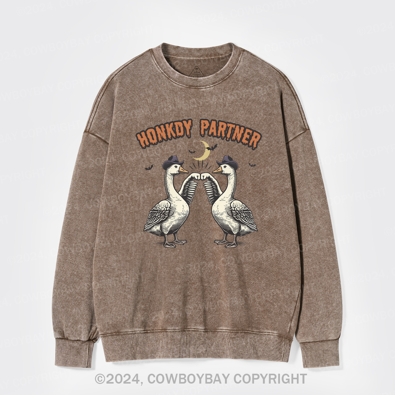 Silly Goose,Honkdy Partner Washed Sweatshirts