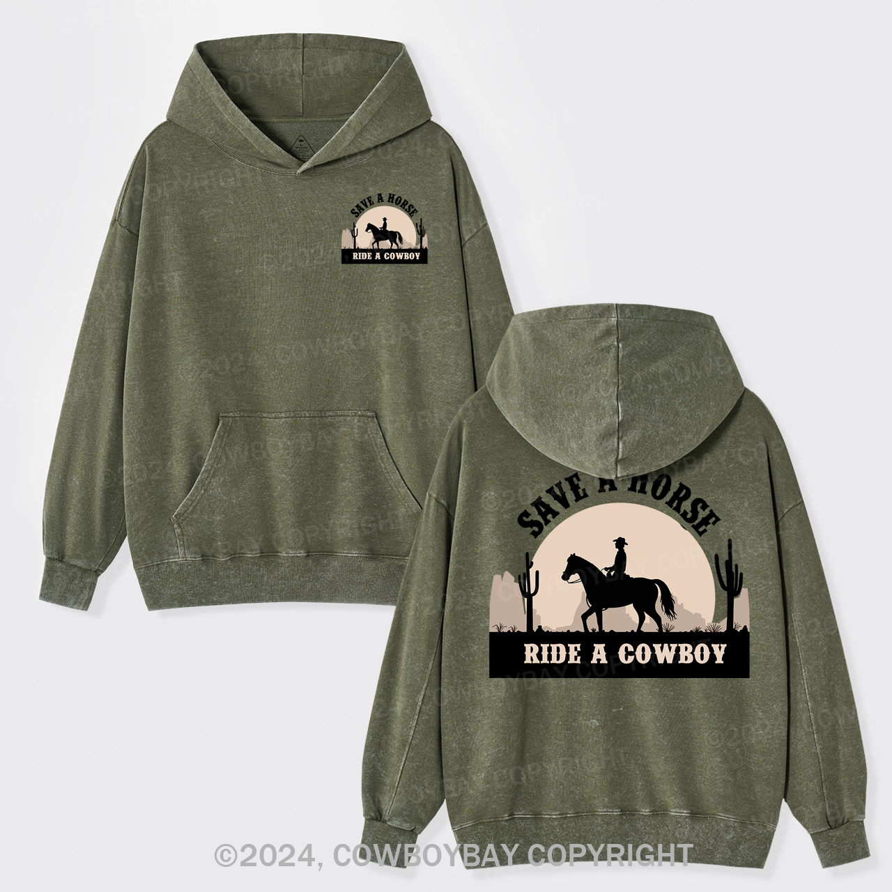 Save A Horse Ride A Cowboy Hoodies