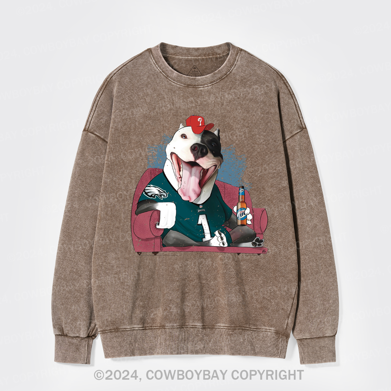 Watching Football And Drinking Washed Sweatshirts