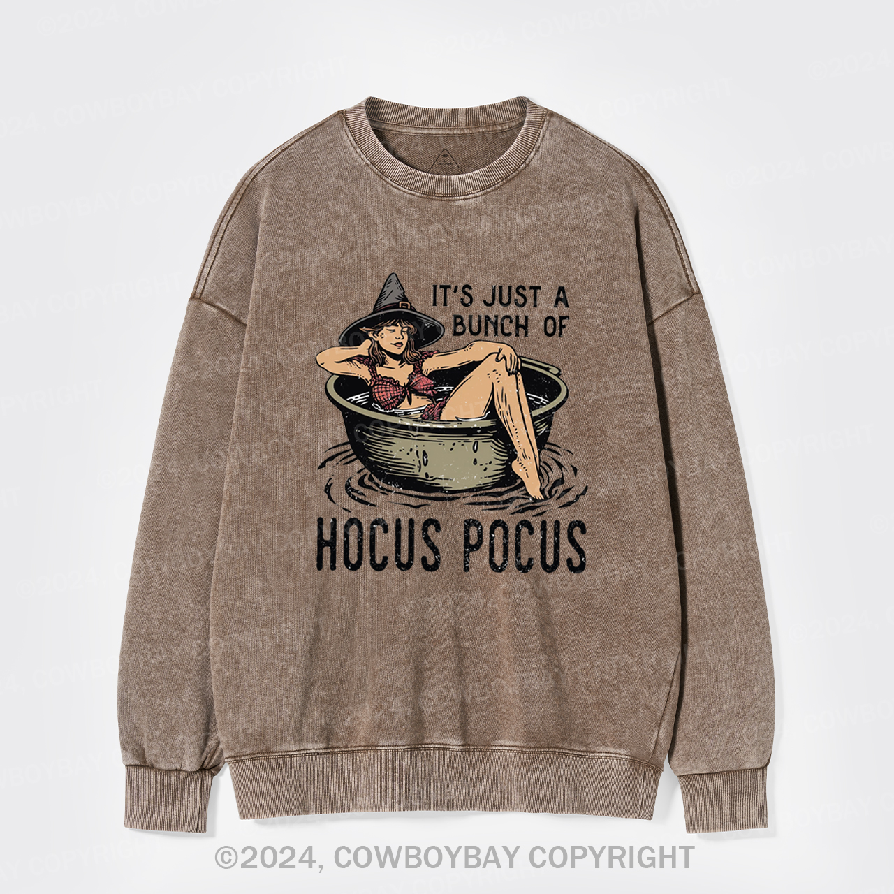 It's Just A Bunch Of Hocus Pocus Washed Sweatshirts