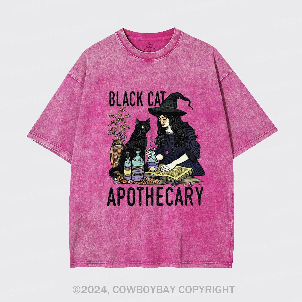 Black Cat Apothecary Garment-dye Tees