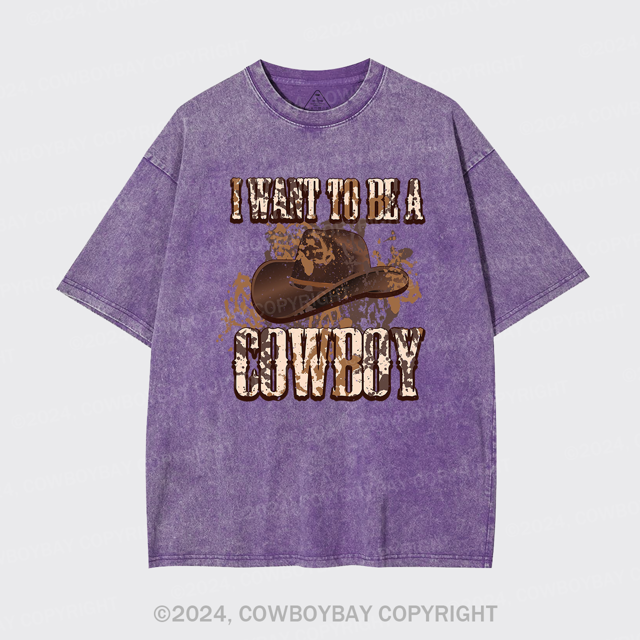 Wanna Be Cowboy Western Vintage Garment-dye Tees