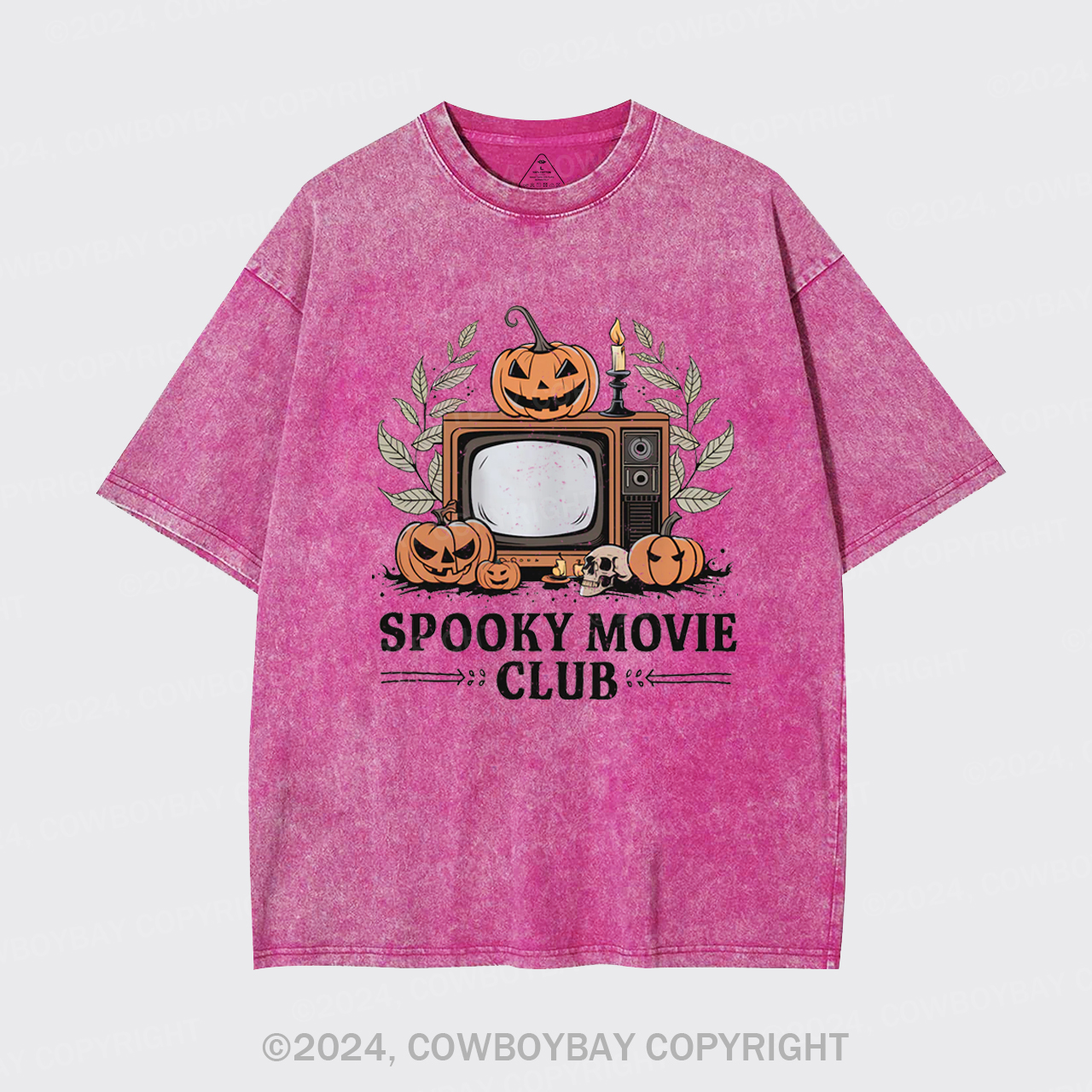Halloween Horror,Spooky Movie Club Garment-dye Tees