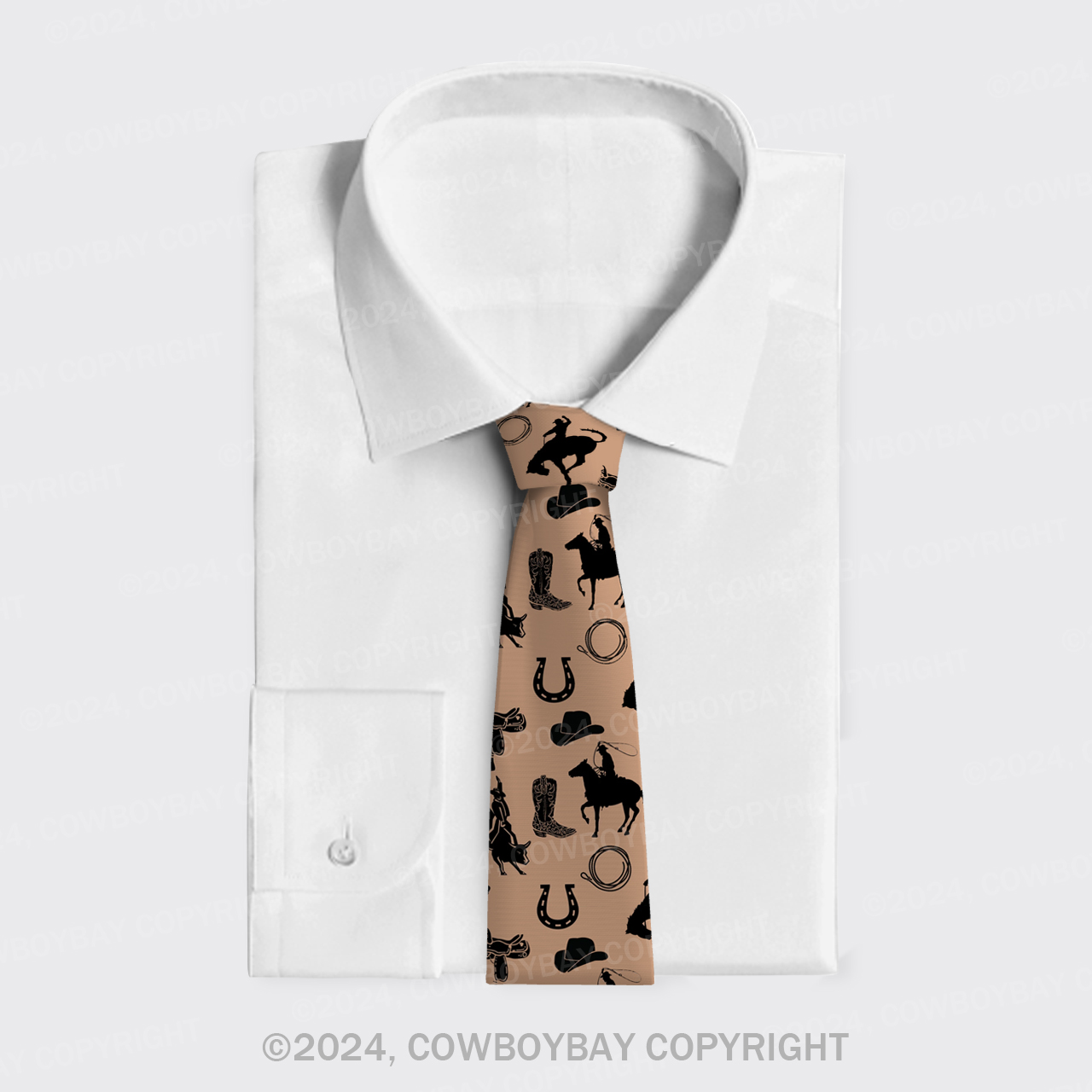 Rodeo Horse Riding Silk Necktie