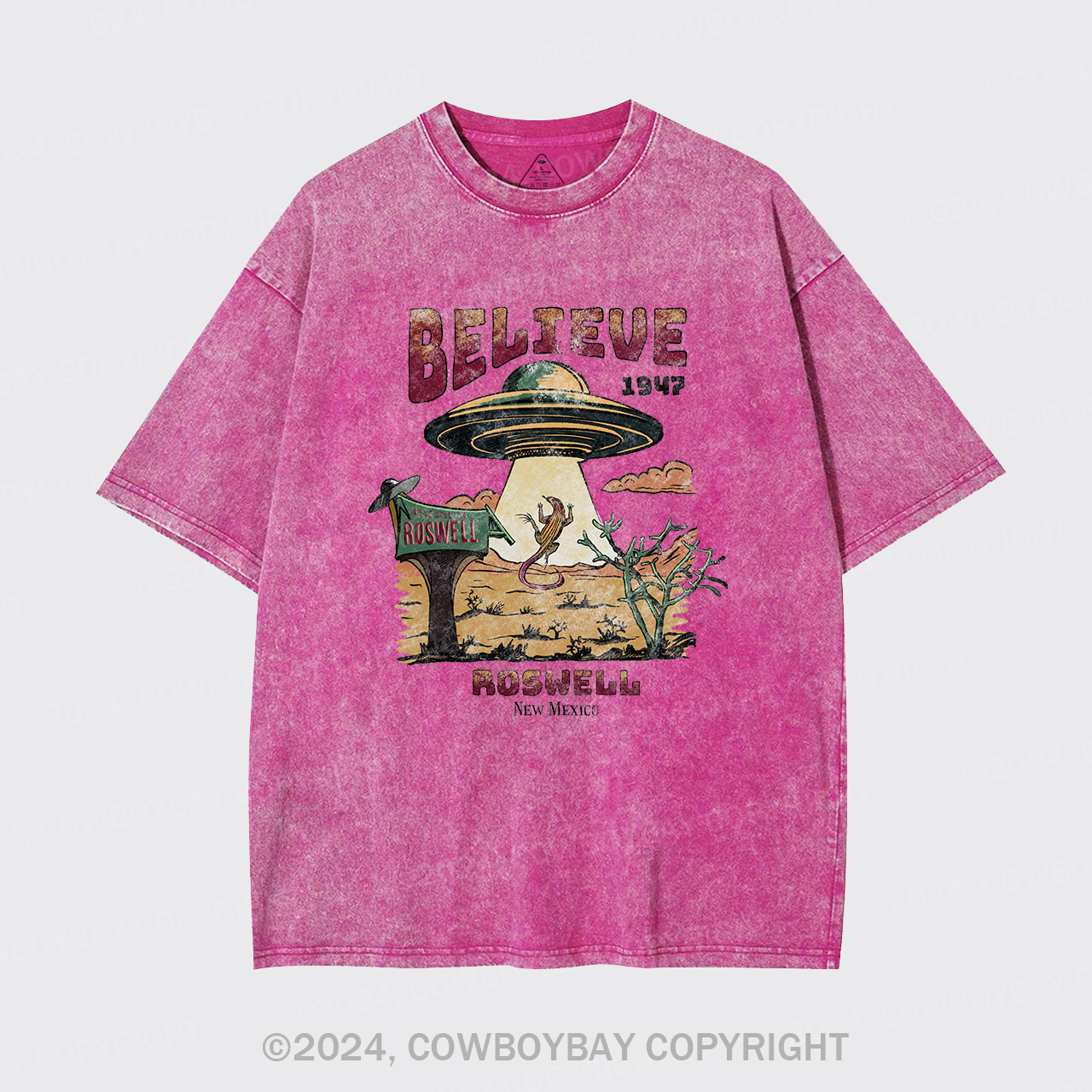 Believe Alien Garment-dye Tees