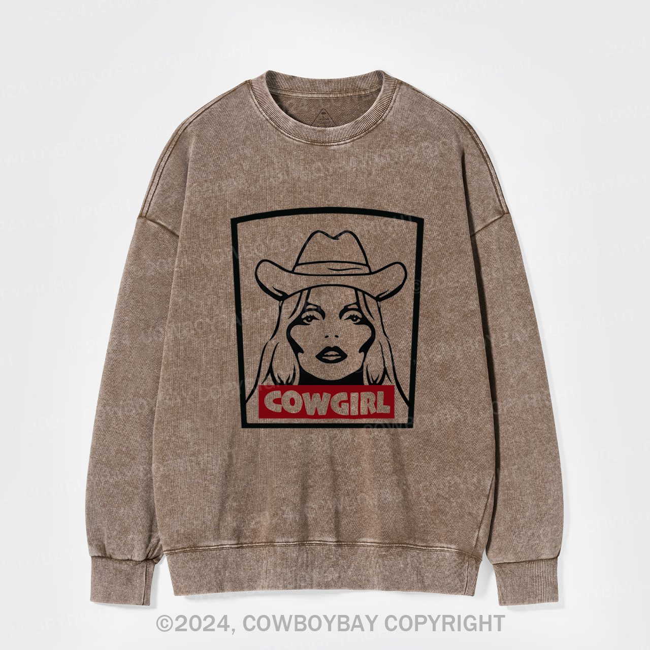 Cowgirl 90's Vintage Music Washed Sweatshirts