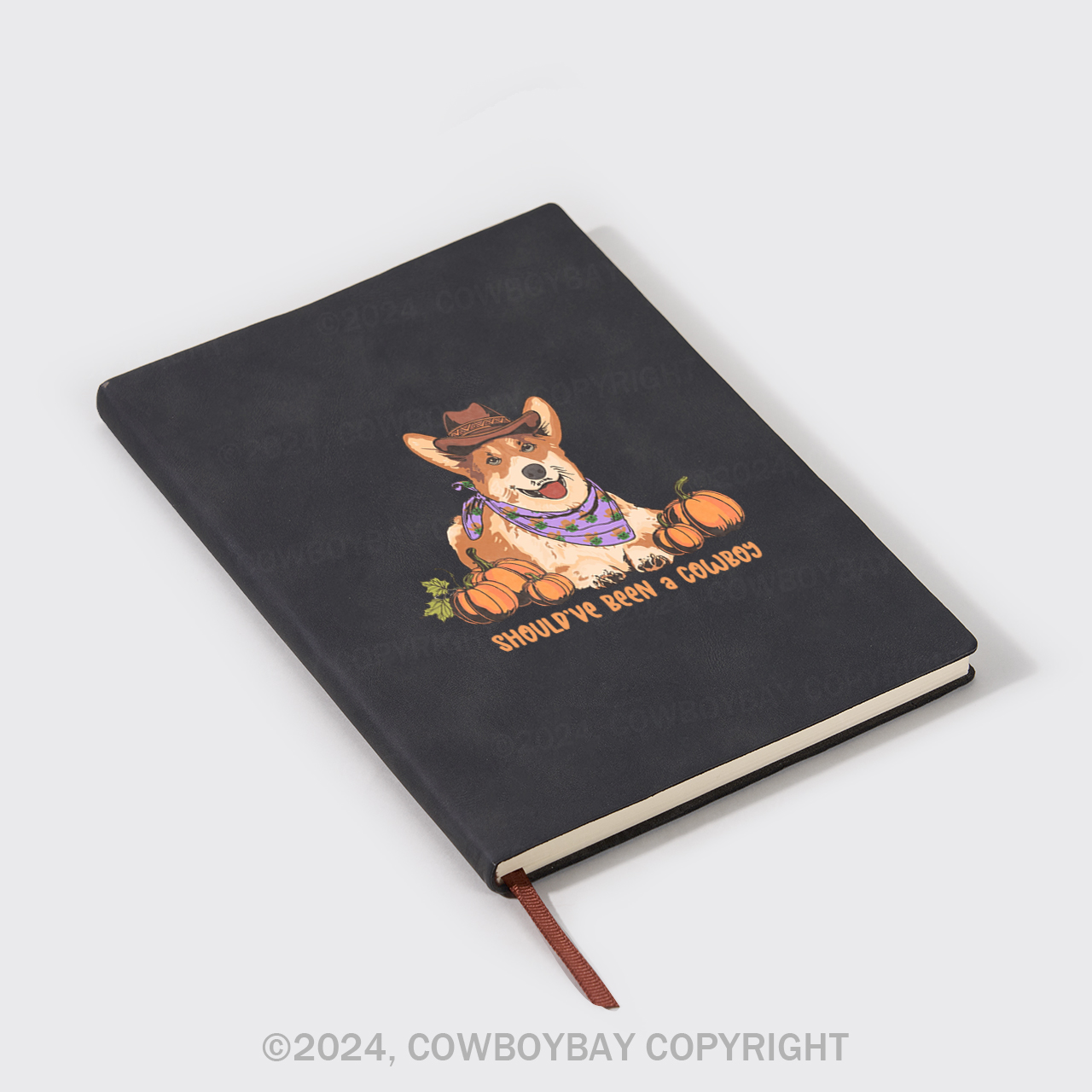 A5 Vintage Sheepbark Notebook-Should've Been A Cowboy