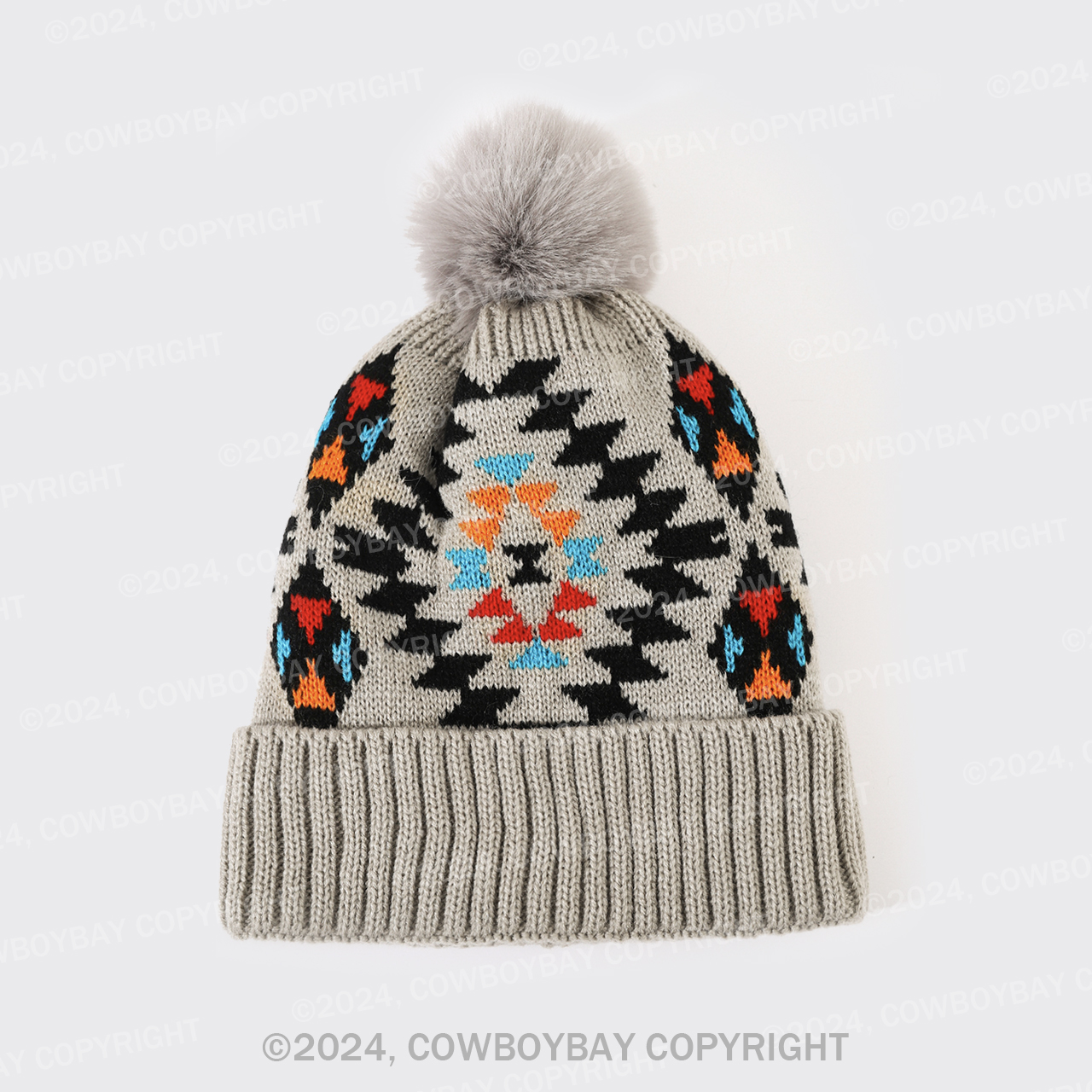 Cowboybay Jacquard Knitted Wool Hat