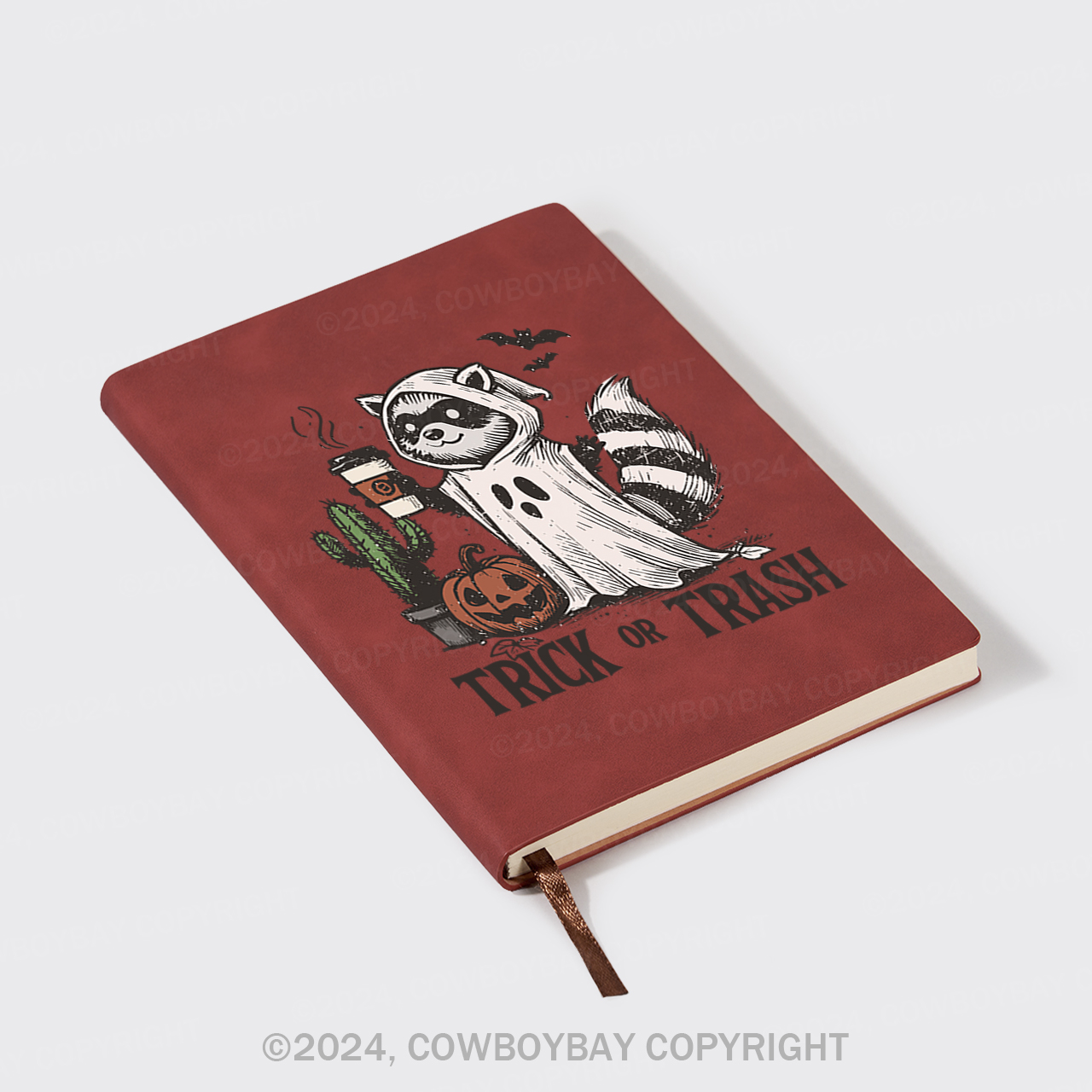 A5 Vintage Sheepbark Notebook-Trick Or Trash