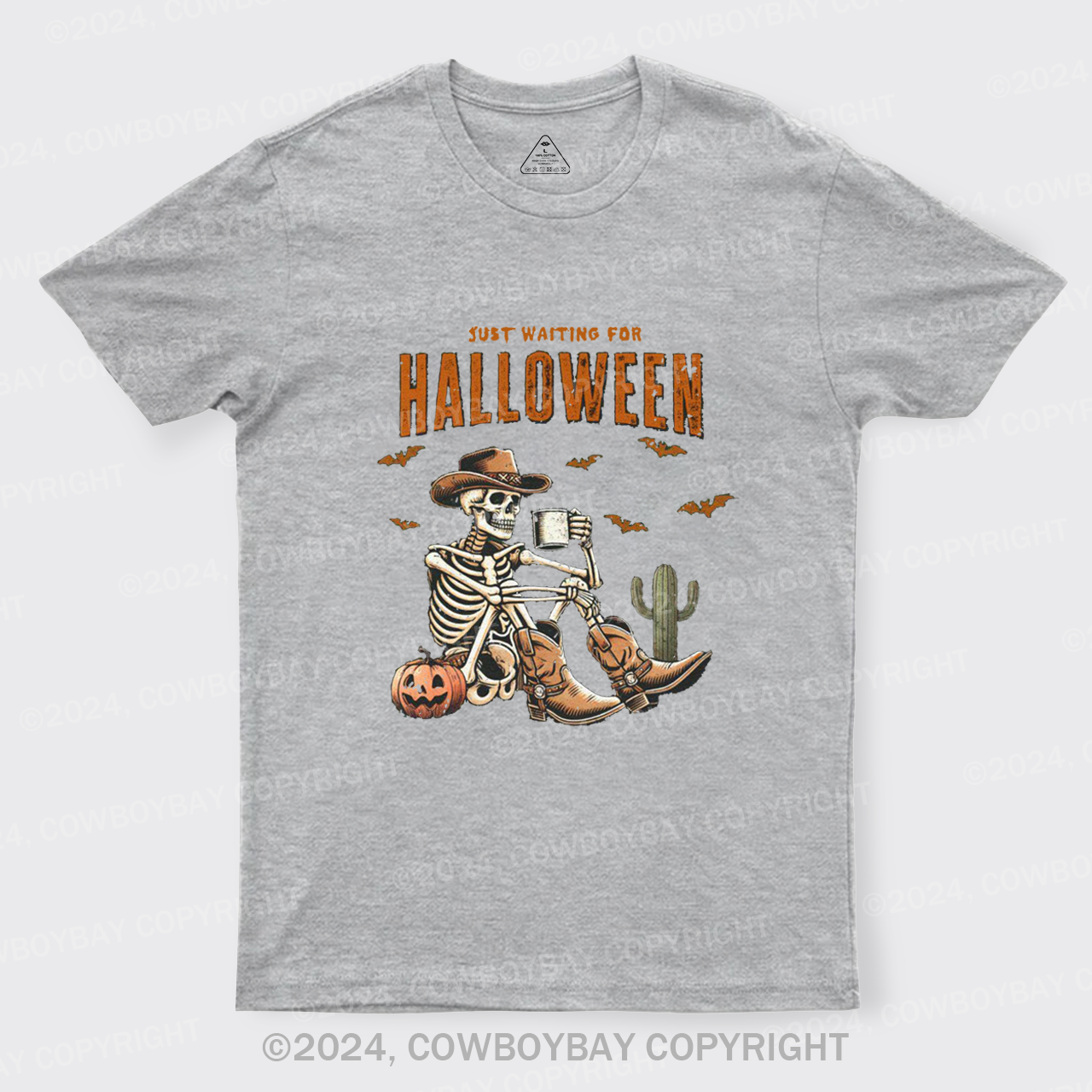 Western Skeleton Waiting for Halloween T-Shirts