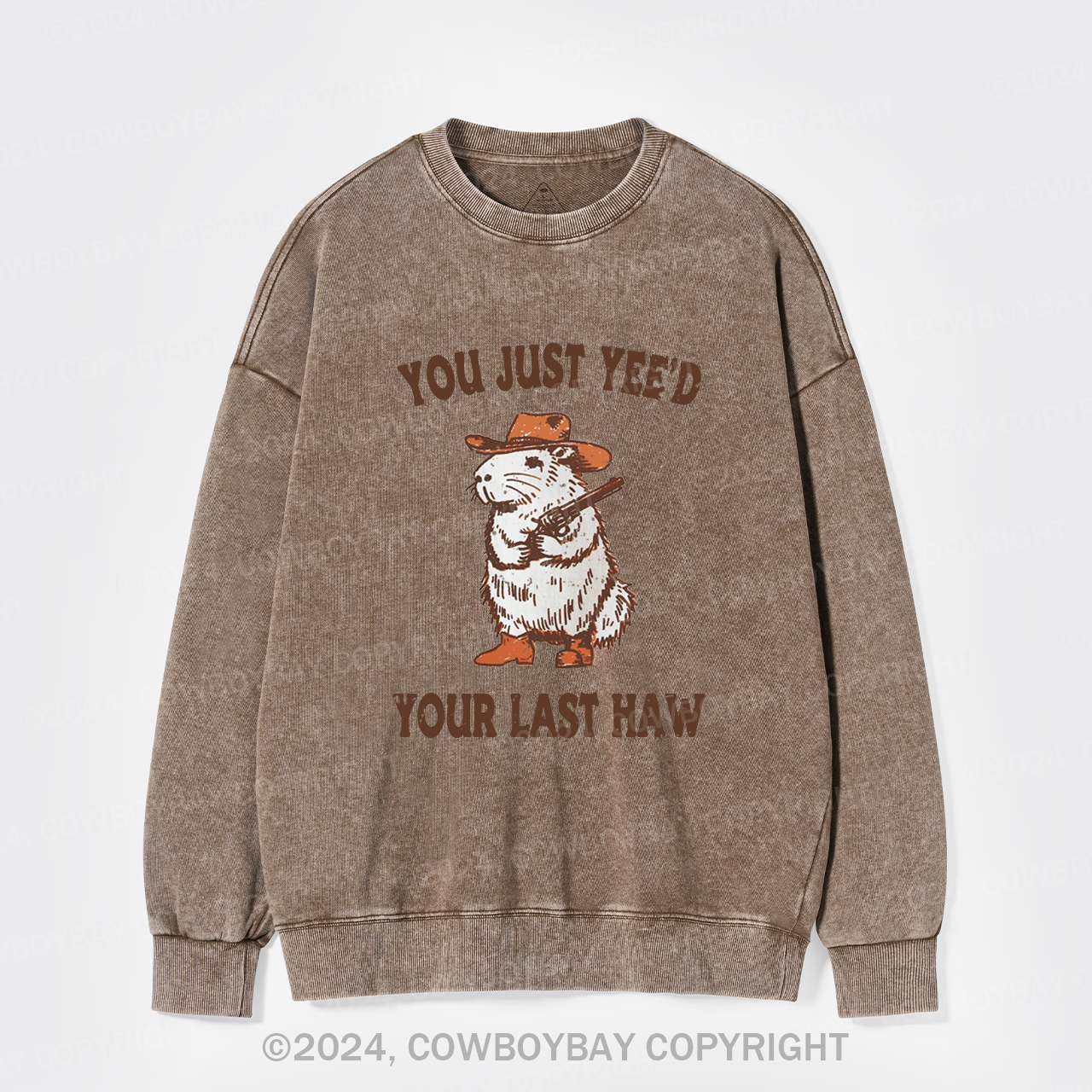 Stop It,I'm Scared Washed Sweatshirts