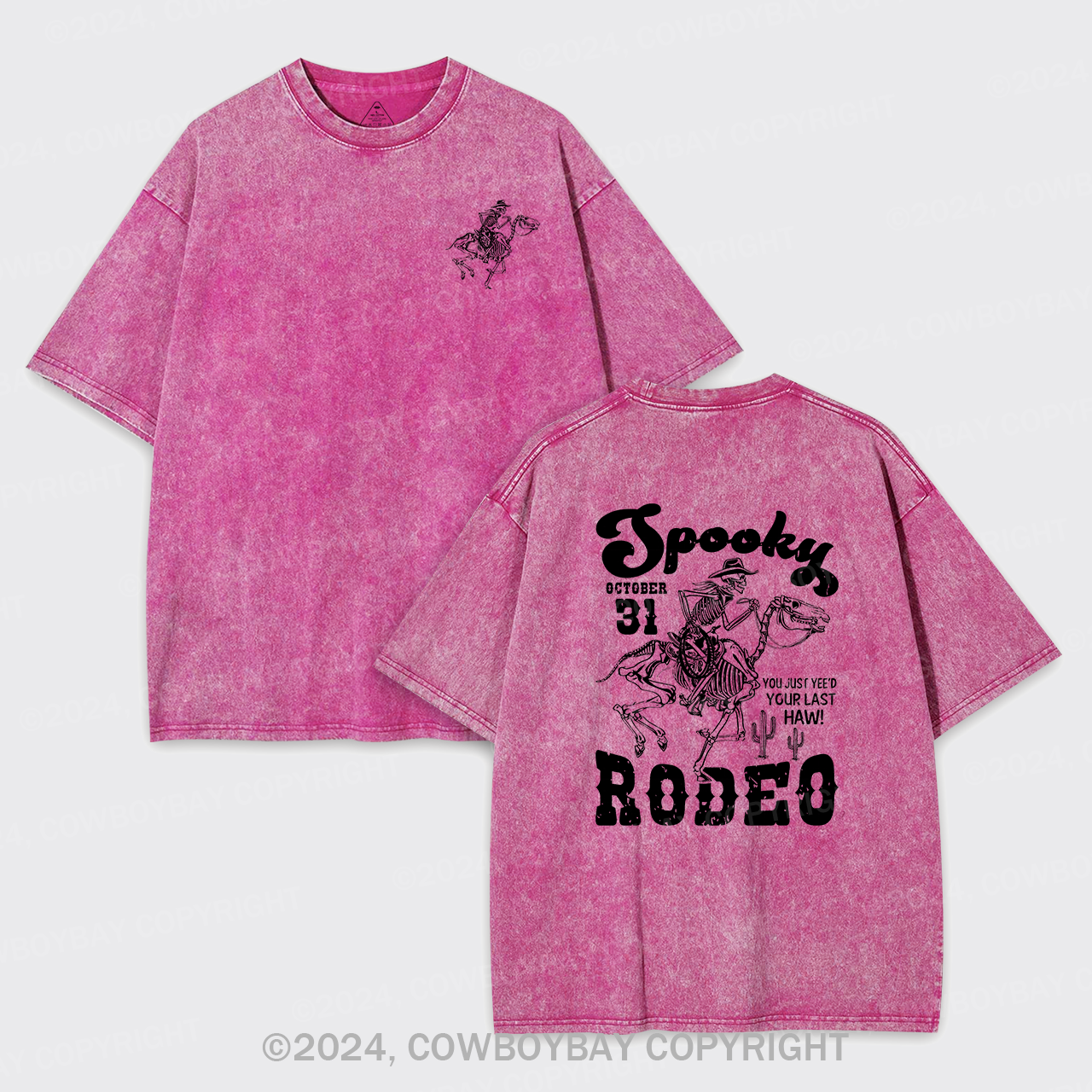 A Spooky Rodeo Garment-dye Tees