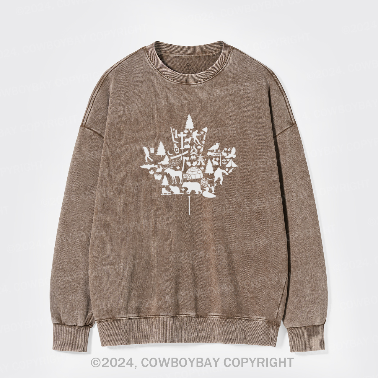 Canada Maple Leaf Washed Sweatshirts