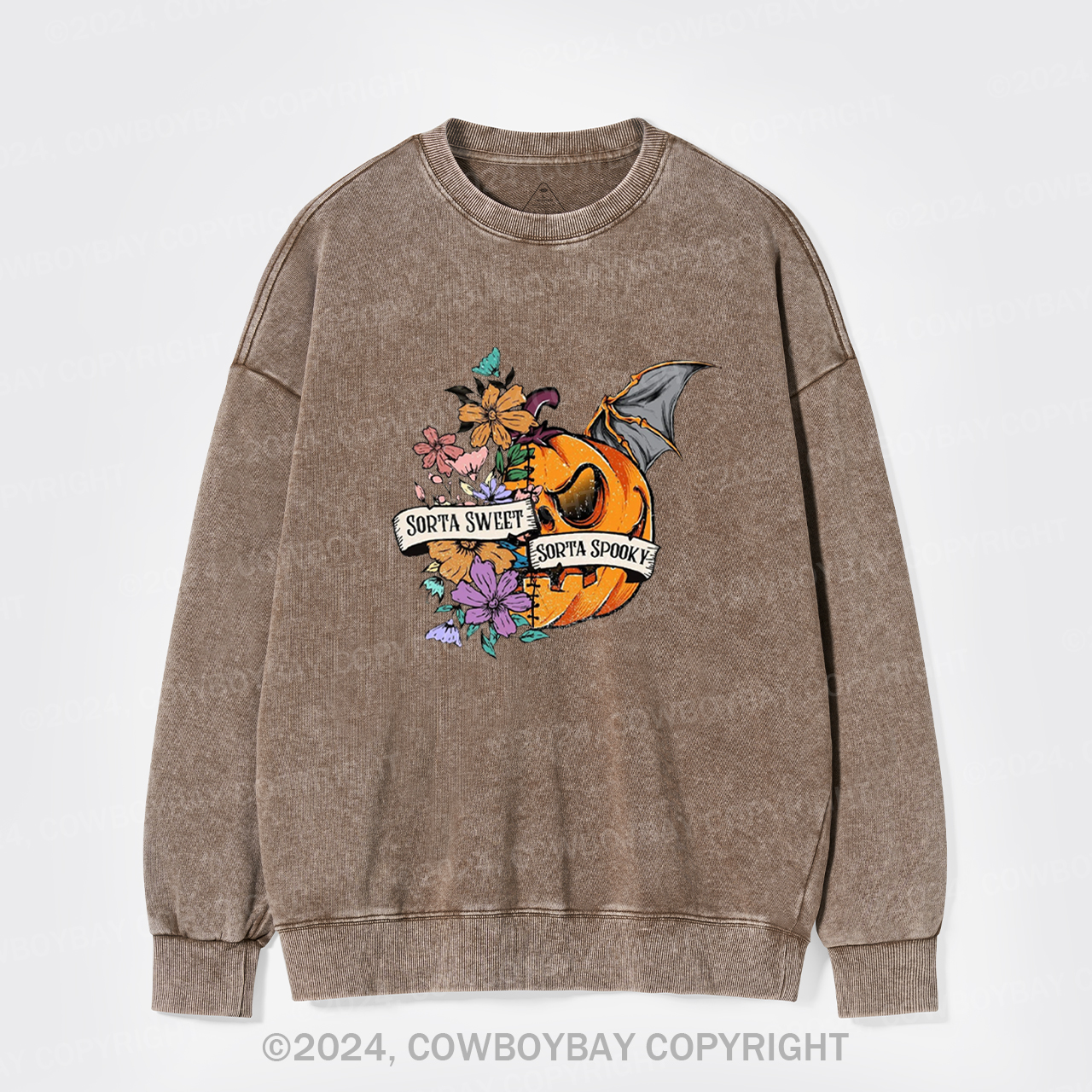 Sorta Sweet Sorta Spooky Washed Sweatshirts