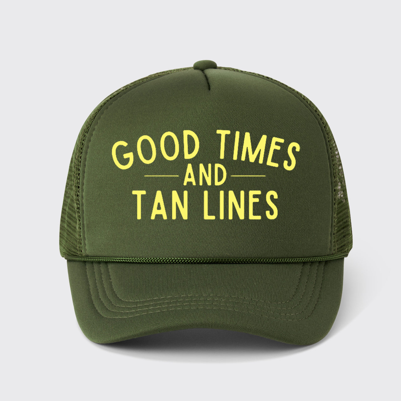 Good Times And Tan Lines Trucker Hat