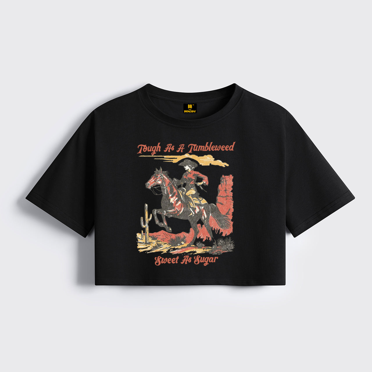 Sweet As Sugar Cowgirl Cropped Boxy Tee