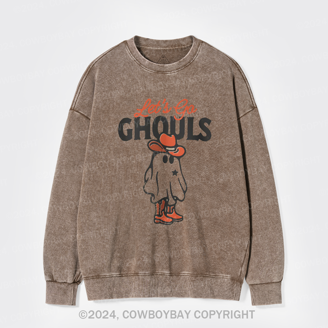 Let's Go Ghouls Crewneck Washed Sweatshirts