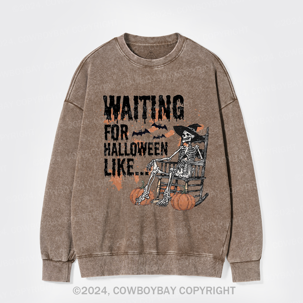 Waiting For Halloween Like Washed Sweatshirts