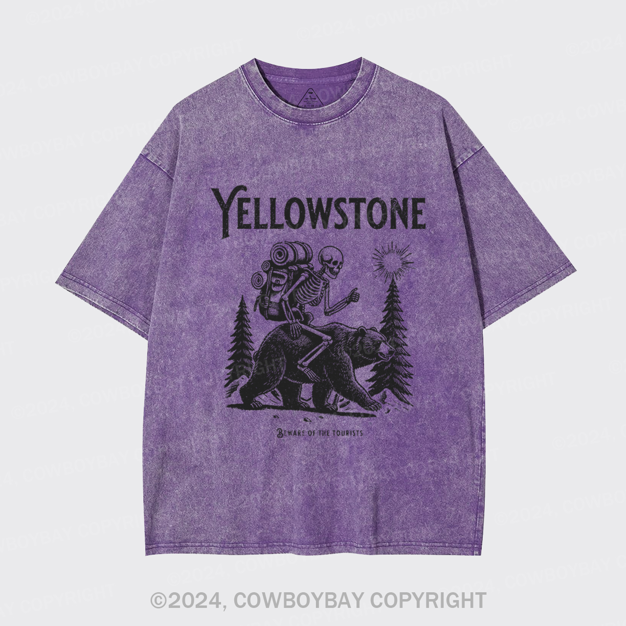 Yellowstone Skeleton Crewneck Garment-dye Tees
