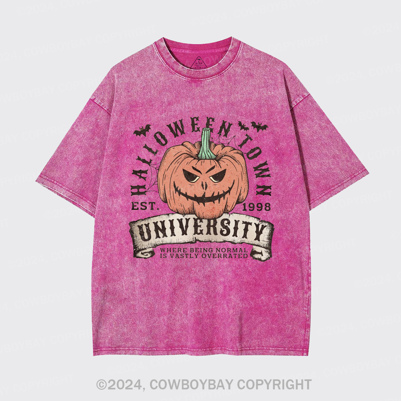Halloween Town Fall Pumpkin Garment-dye Tees
