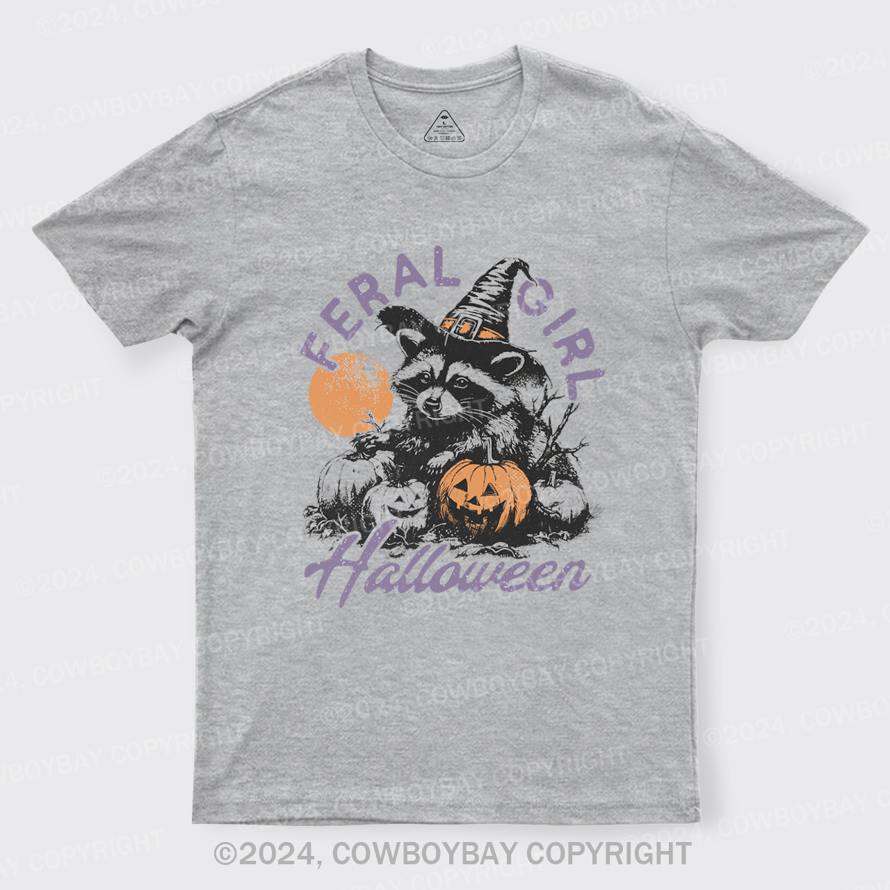 Halloween Feral Girl Raccoon T-Shirts