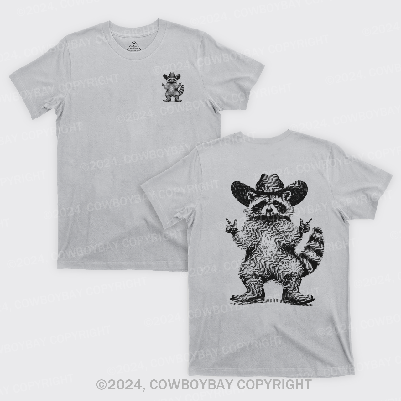 Cowboy Raccoon Vintage Style T-Shirts