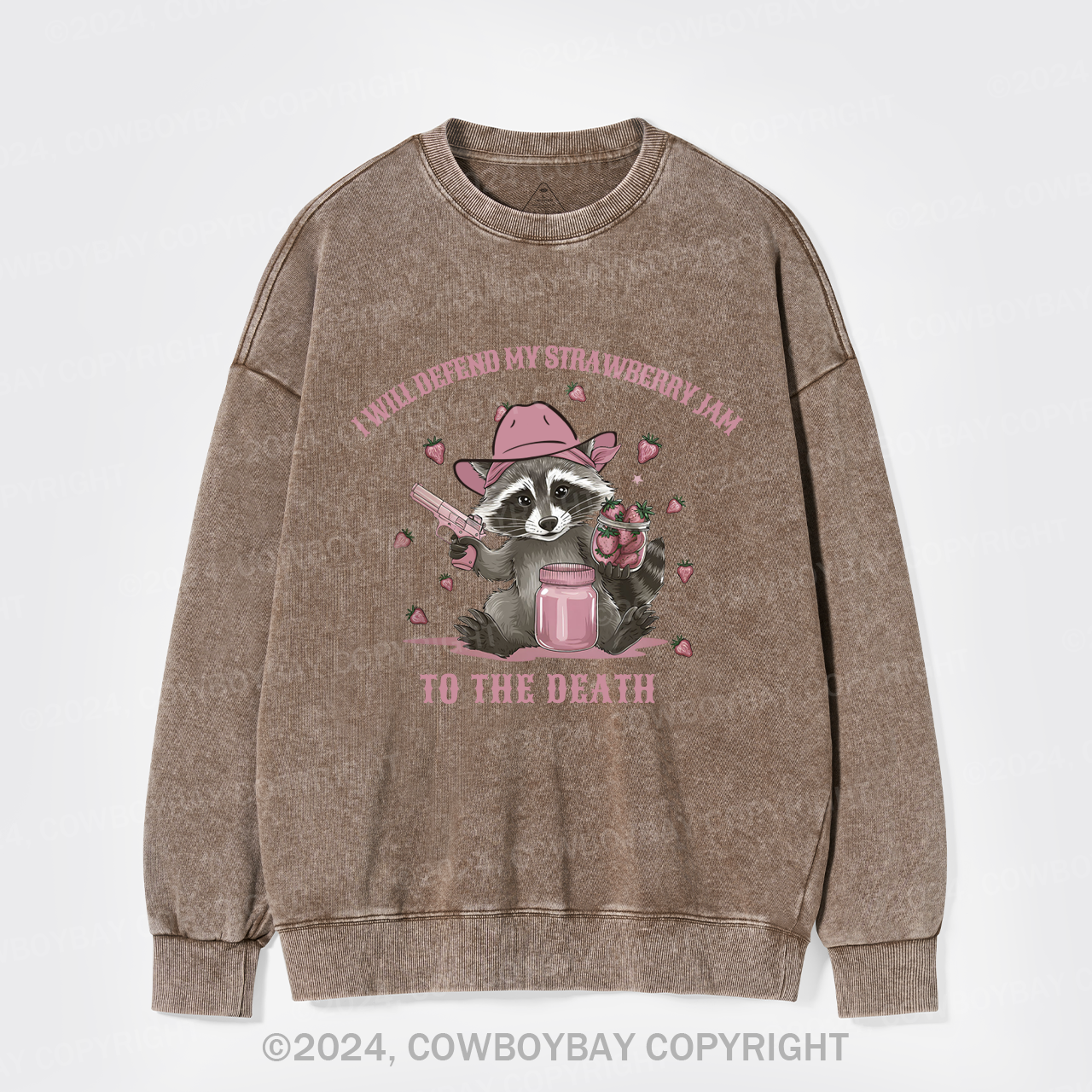 I Will Defend My Strawberry Jam To The Death Washed Sweatshirts