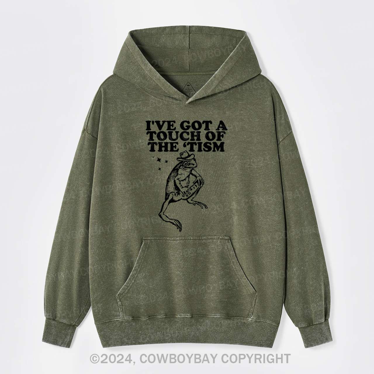 I've Got A Touch Of The Tism Garment-Dye Hoodies