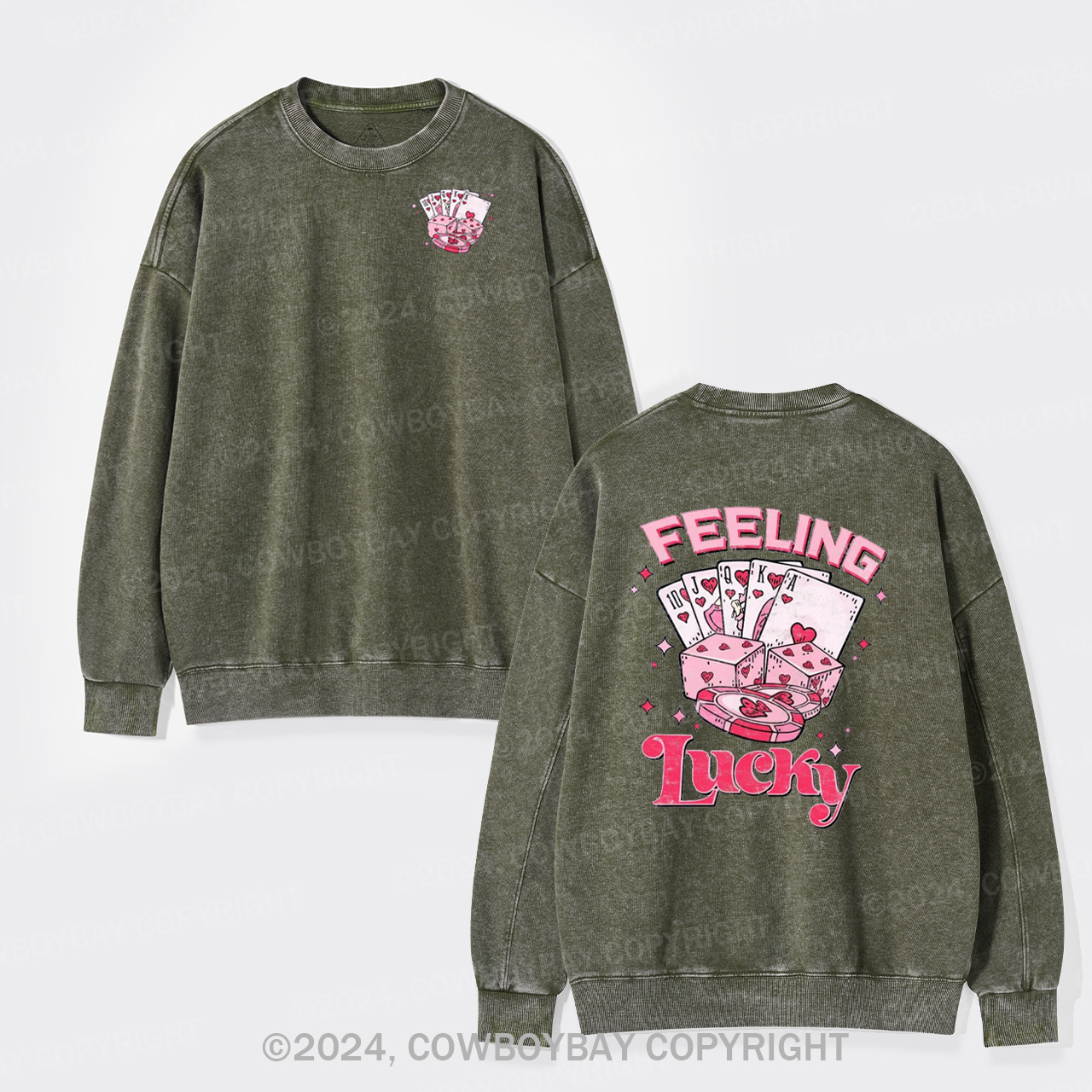Feeling Lucky Washed Sweatshirts