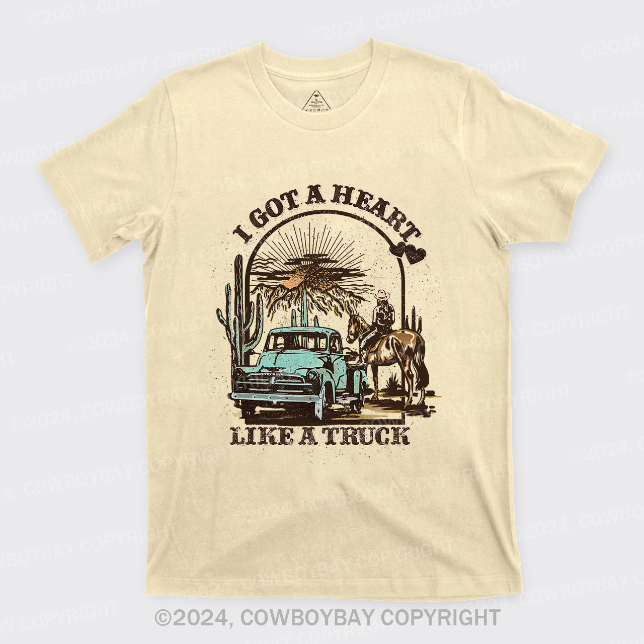 Heart Like A Truck Western Sunset Tees