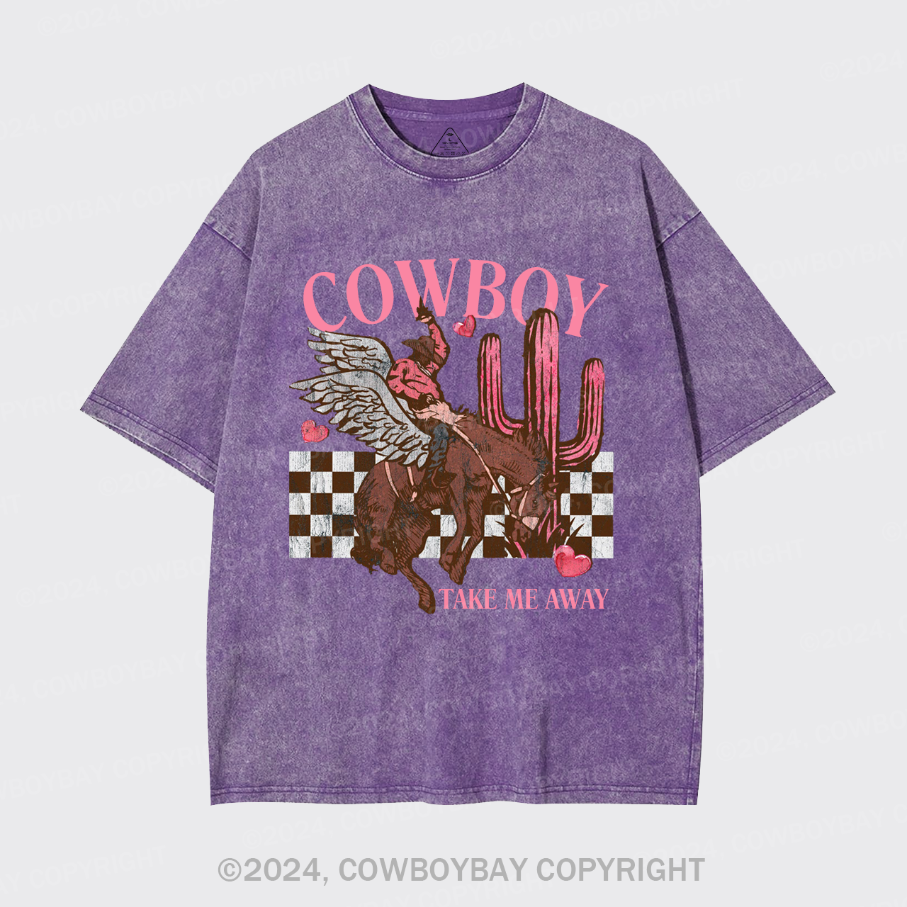 Cowboy Take Me Away Wild West Garment-dye Tees