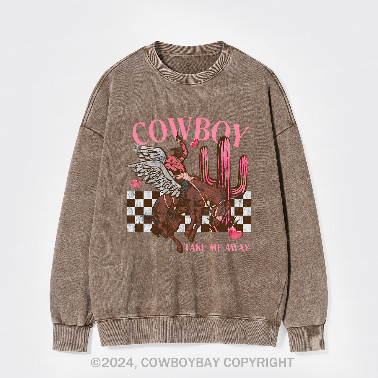 Cowboy Take Me Away Wild Washed Sweatshirts